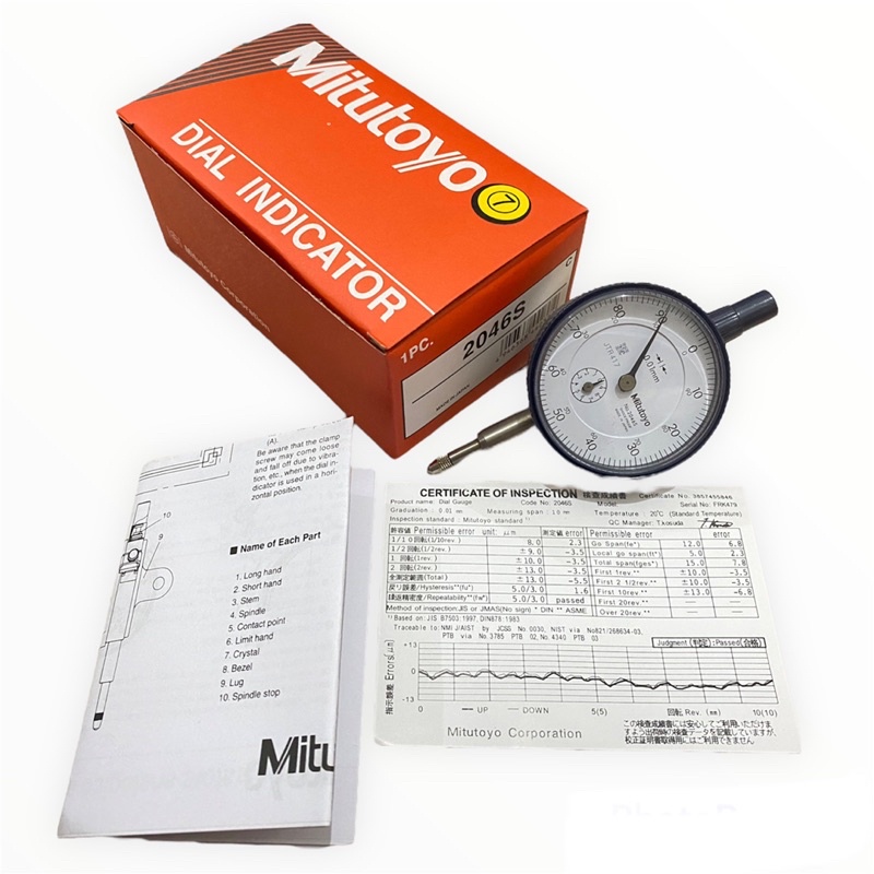 Dial Indicator Mitutoyo 2046S Dial Indicator Needle Mitutoyo Made In