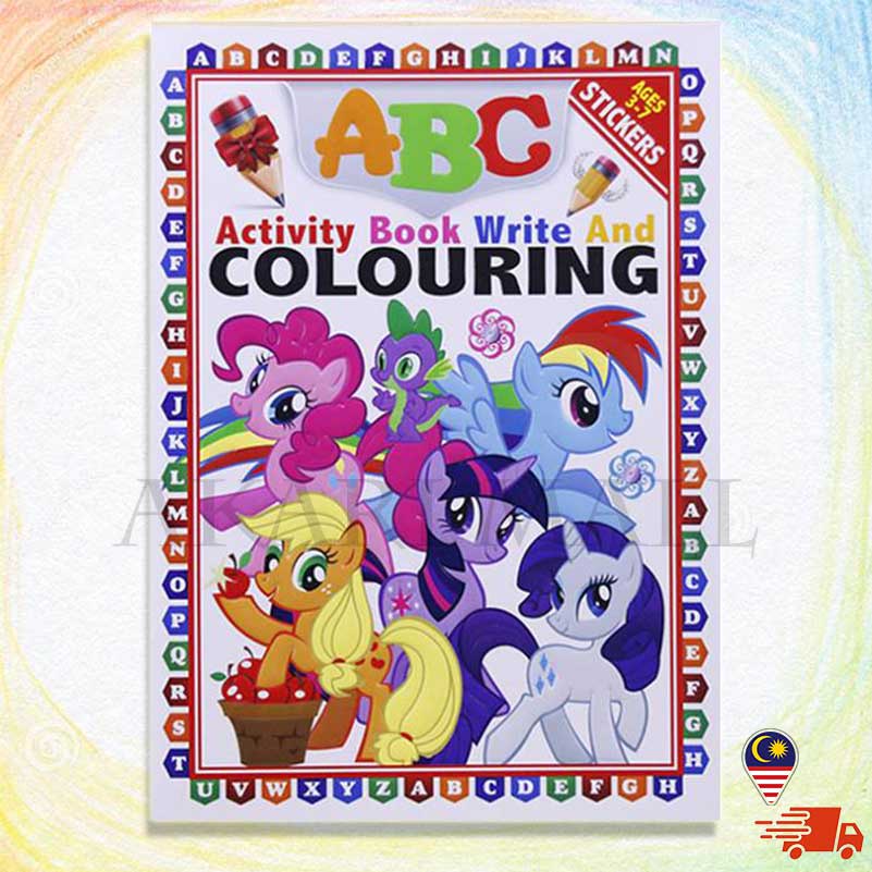 ABC Activity Book Write And Colouring With Sticker/early learning kids ...
