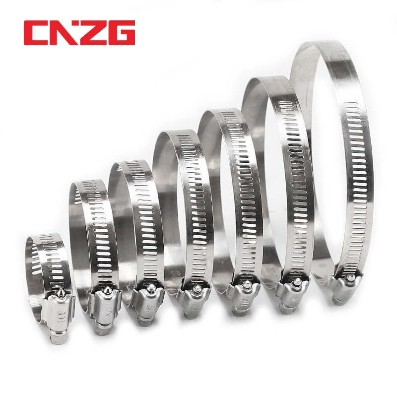 Hose Clamp Tri Clamp Adjustable Fuel Line Pipe Clip Pipe Clamp Tube Fastener Stainless Steel Drive