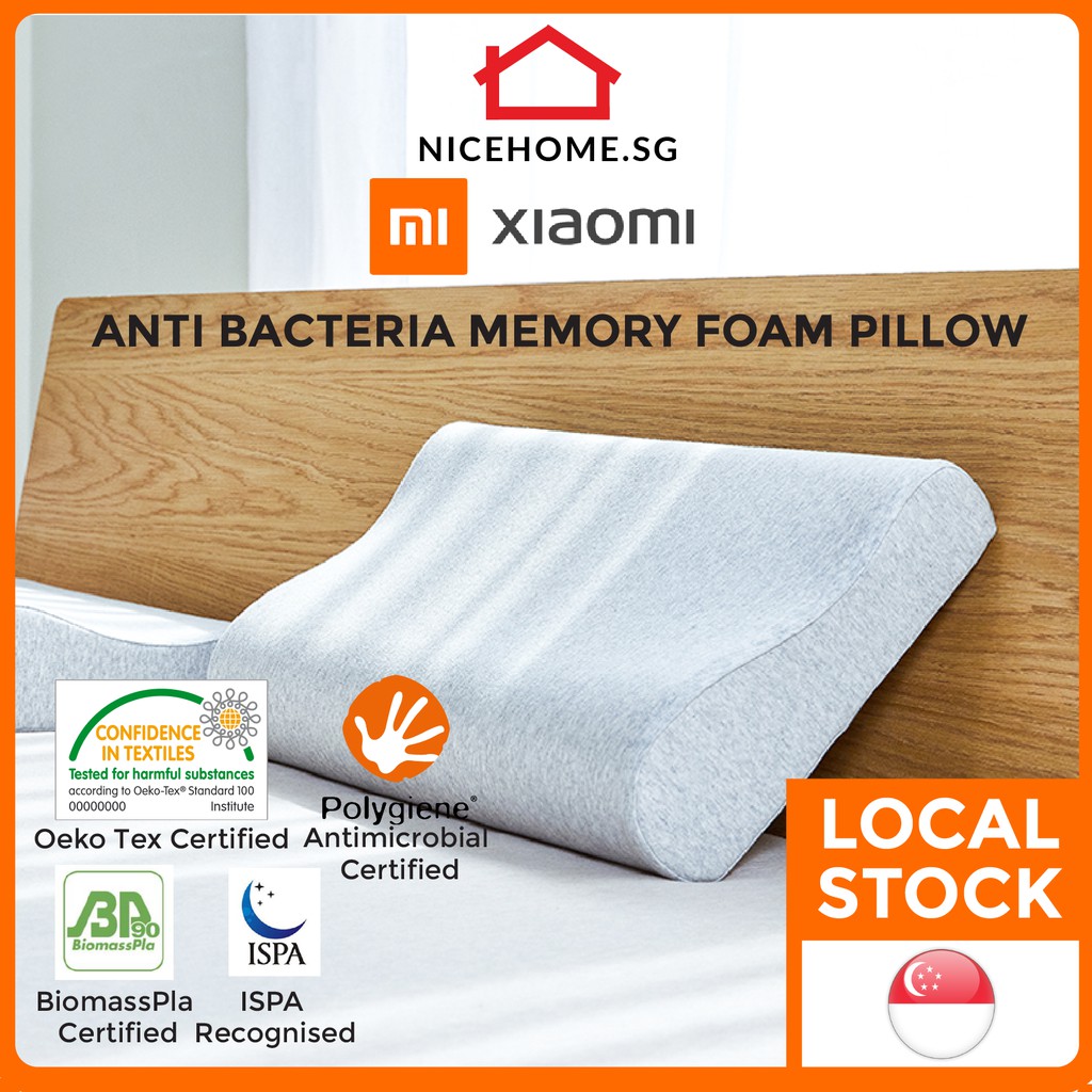 Xiaomi Ergonomic 8H Memory Foam Pillow Shopee Singapore