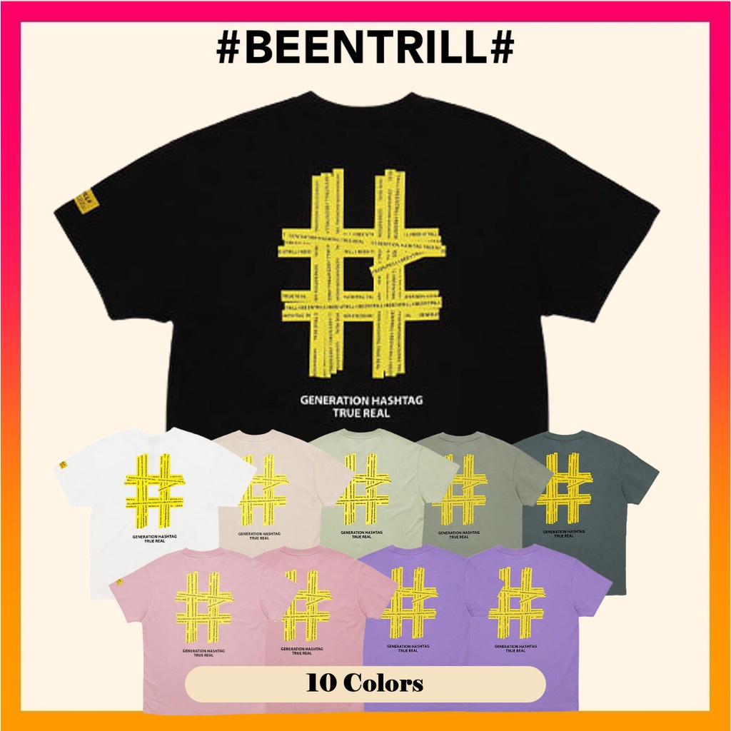 ☆BEENTRILL☆Flower Blossom Hashtag Comfort Fit Sweatshirt 