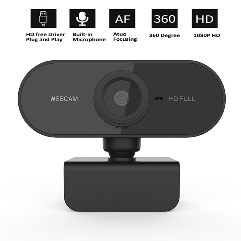 cam With Microphone JD101 FULL HD 1080P USB Connection Plugged In