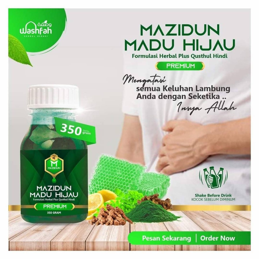 HIJAU [ORI] Original Green Honey - Stomach Acid Medicine - Gastric ...