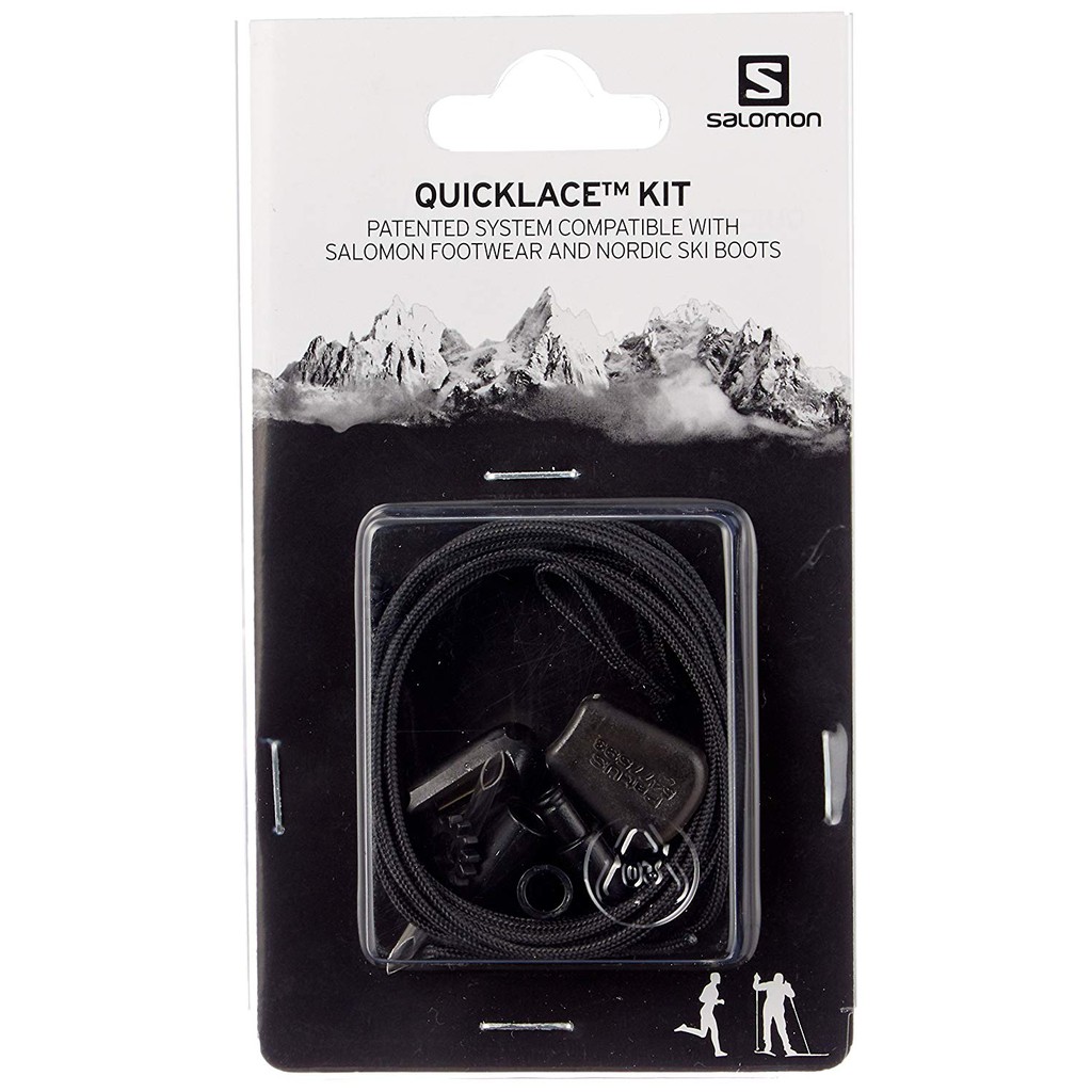 Salomon Shoelaces Quicklace Kit Spring Lock Load Black Direct From Japan Shopee Singapore