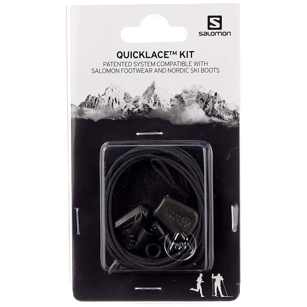 Salomon Shoelaces Quicklace Kit Spring Lock Load Black Direct From Japan Shopee Singapore