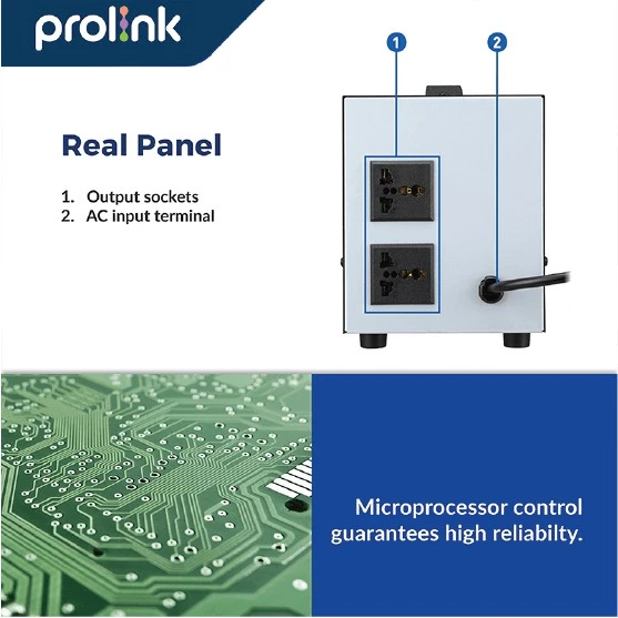 Prolink Stabilizer 2000VA Automatic Voltage Regulator l AVR l Relay Controlled l Stavolt - Gambar 4