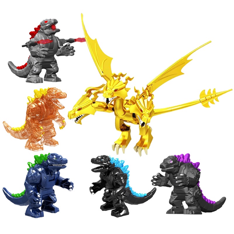 Godzilla Minifigures Toys Big King Ghidorah Blocks Toy Shopee