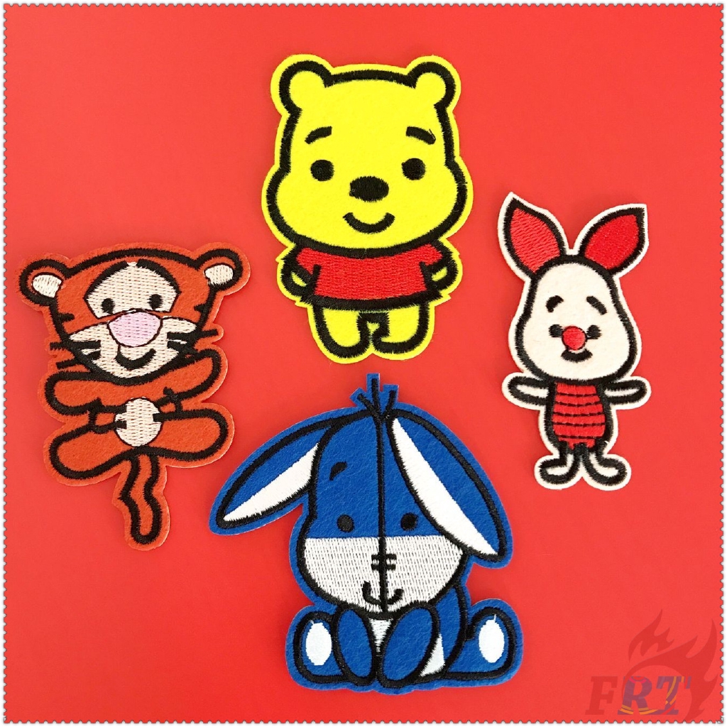 Disney - Winnie the Pooh Patch 4Pcs/set Winnie & Tigger & Piglet ...