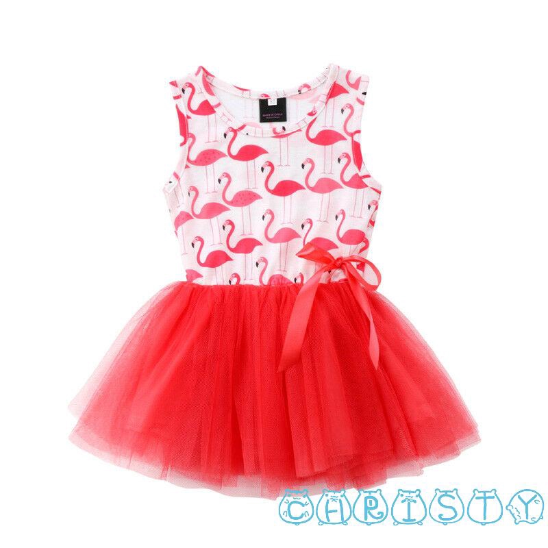 girls flamingo dress