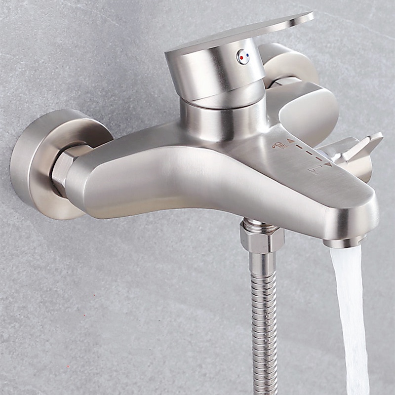 Shower faucet bathtub faucet bathroom stainless steel faucet hot and ...