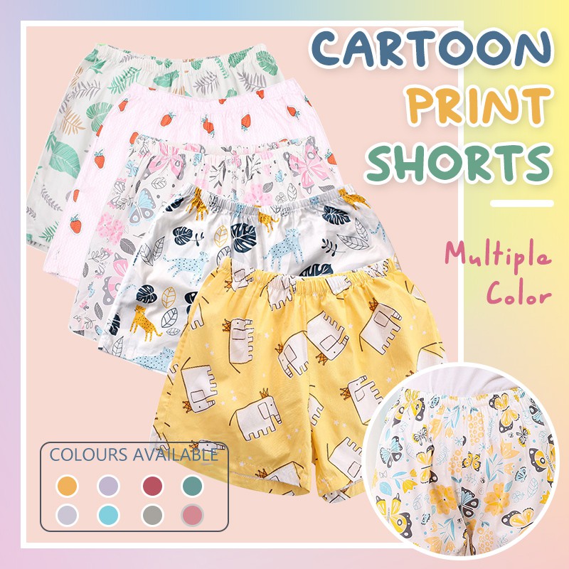 【SG INSTOCK】Casual Shorts Cotton Printed Cute Home Pyjamas Cooling
