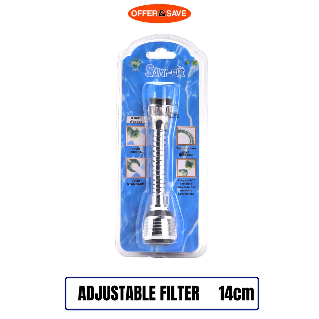 BRITA Faucet Mount Filter Water Filters 360° Rotating Swivel Faucet Nozzle Adapter – Water Saving Aerator Diffuser With Filter Faucet Sprayer Attachment