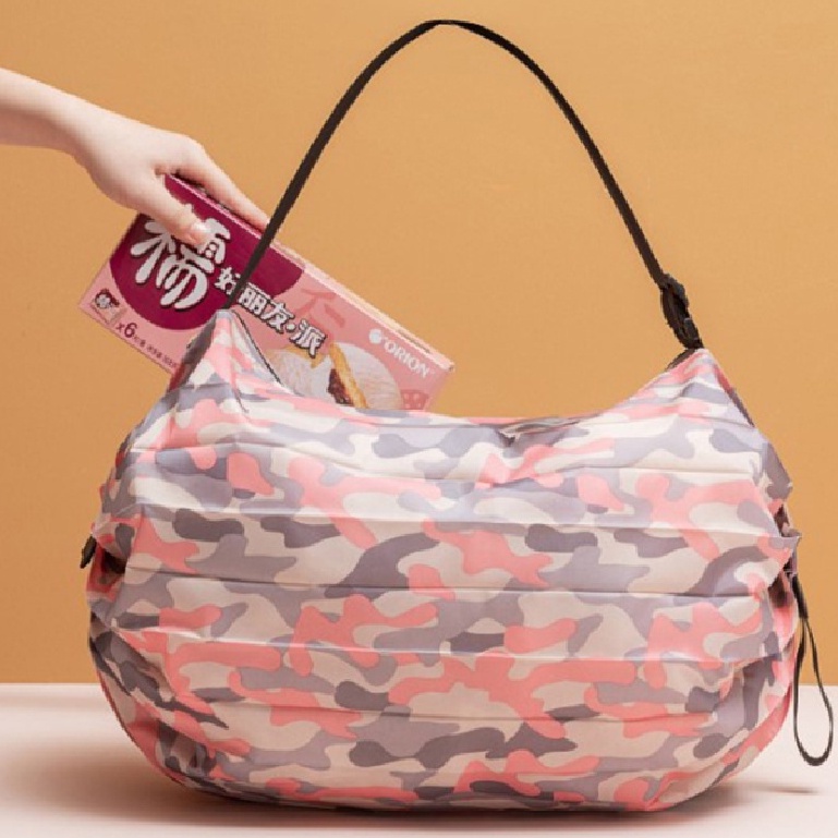 [brightlight] Foldable One Shoulders Shopping Bag Portable Large