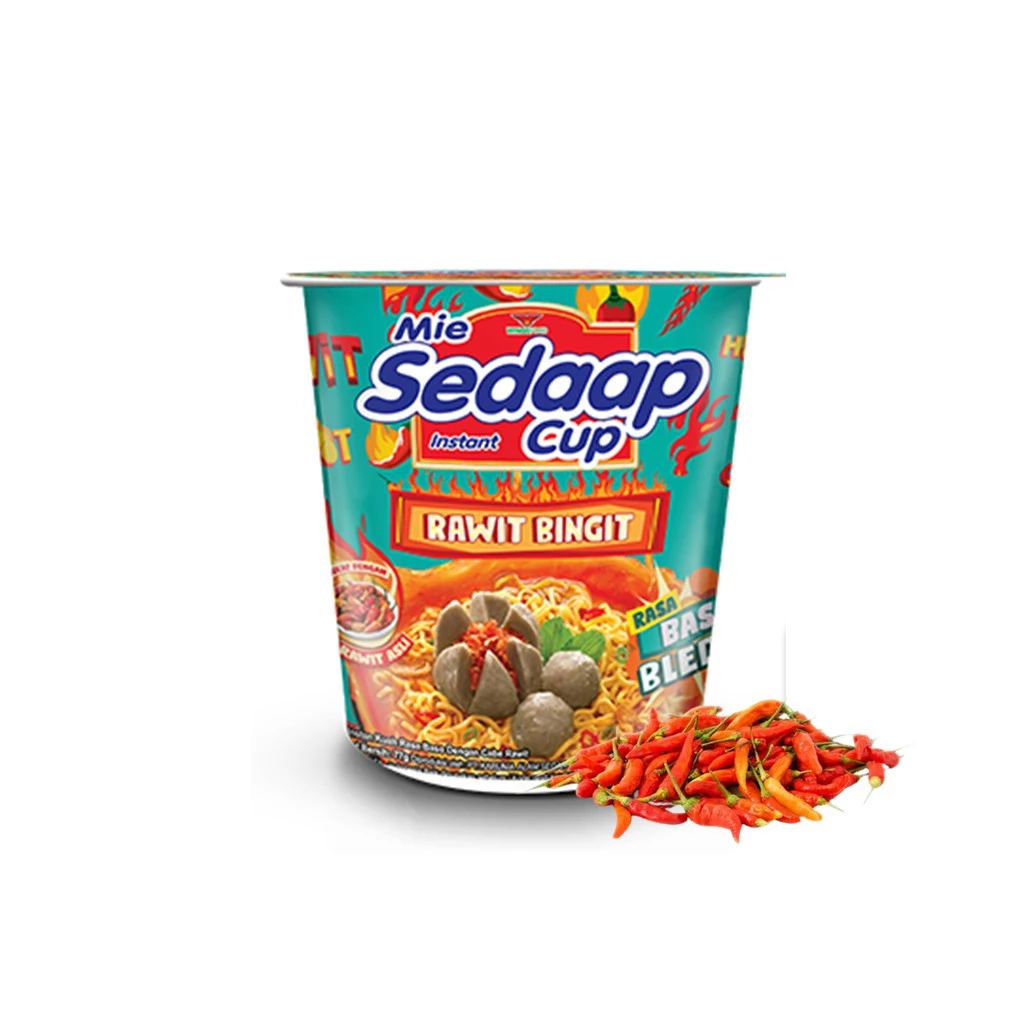 Sedaap Mie Instan Cup Baso Bleduk 77 gr - Gambar 2