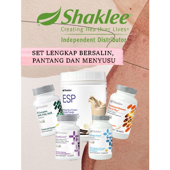 Complete Shaklee Set Maternity, Pantang & Breastfeeding (ostematrix 