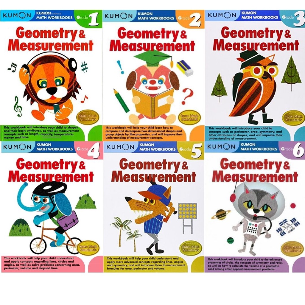 Grade1- 6 Geometry & Measurement (Kumon) | Shopee Singapore