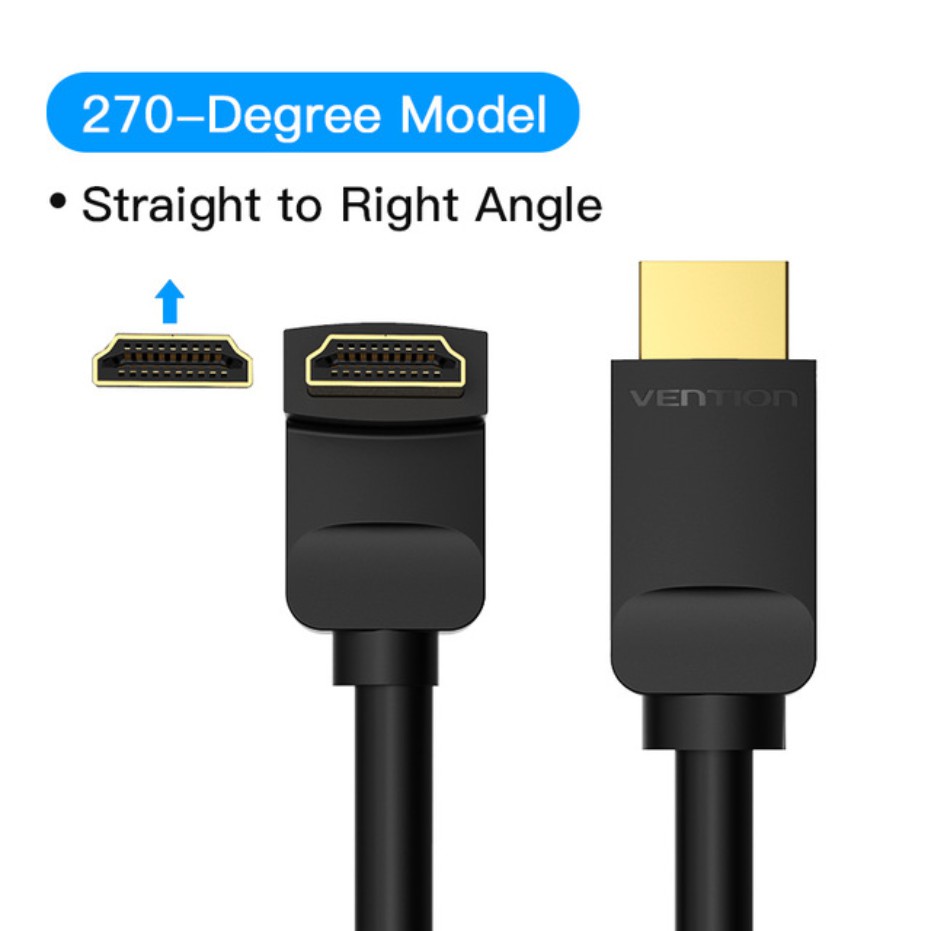 Vention Kabel HDMI v2.0 90/270 Degree 4K High-Speed - Gambar 4