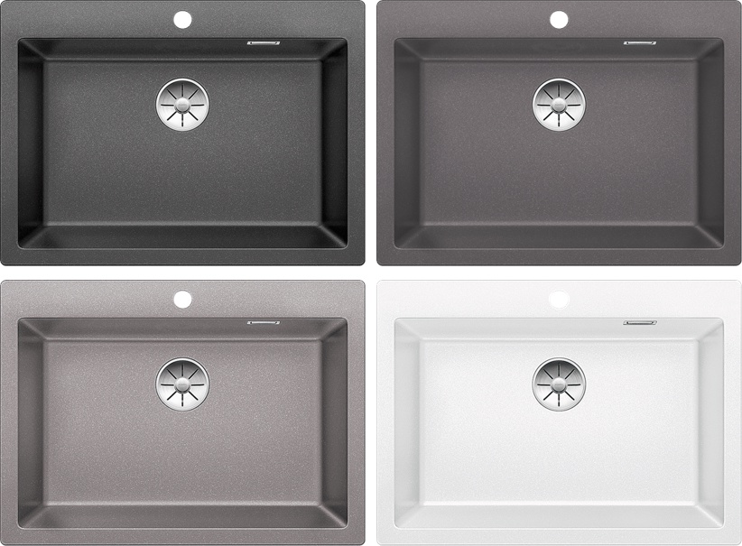 (Bundle) Blanco Pleon 8 Kitchen Sink + Blanco Kitchen Sink Mixer Chrome ...