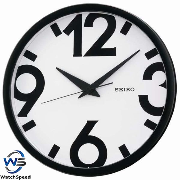 Seiko Qxa A Quiet Sweep Second Hand Big Number Analog White Quartz Wall Clock Shopee Singapore