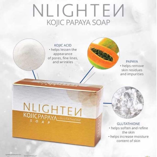 nlighten kojic papaya with glutathione ingredients NLIGHTEN, Soap 135g Bundle Promo  Nlighten Premium