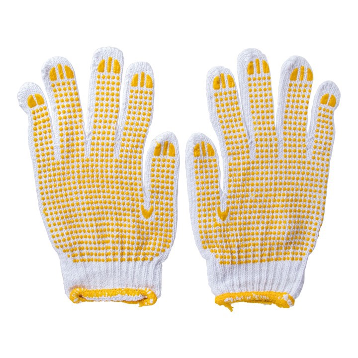AntiSkid Cotton Glove Rubberized /HeavyDuty Rubber Coated Gloves Enhanced Grip & Protection