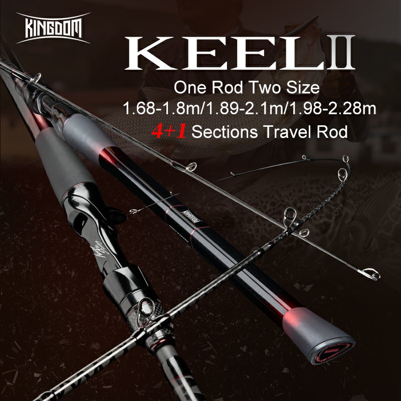 Kingdom 2021 New Keel-II Travel Fishing Rod 4+1 Sections Trout