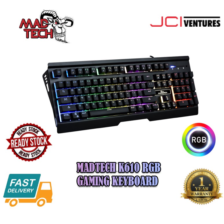 Madtech K610 RGB Gaming Keyboard | Shopee Singapore