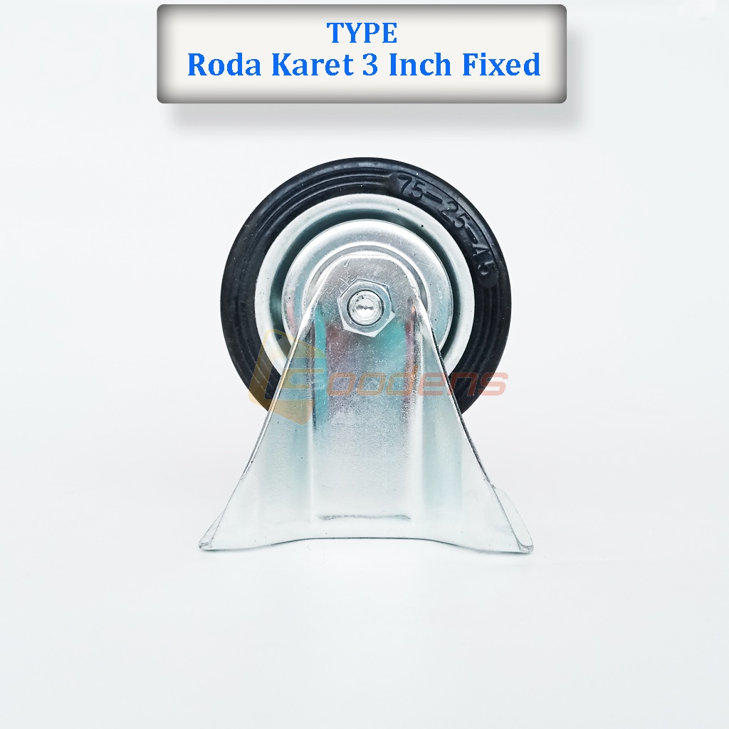 3 Inch Rubber Wheels Dead Caster Wheels Flat Wheels | Shopee Singapore