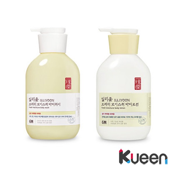 [ILLIYOON] Fresh Moisture Body Wash 500ml & Fresh Moisture Body Lotion