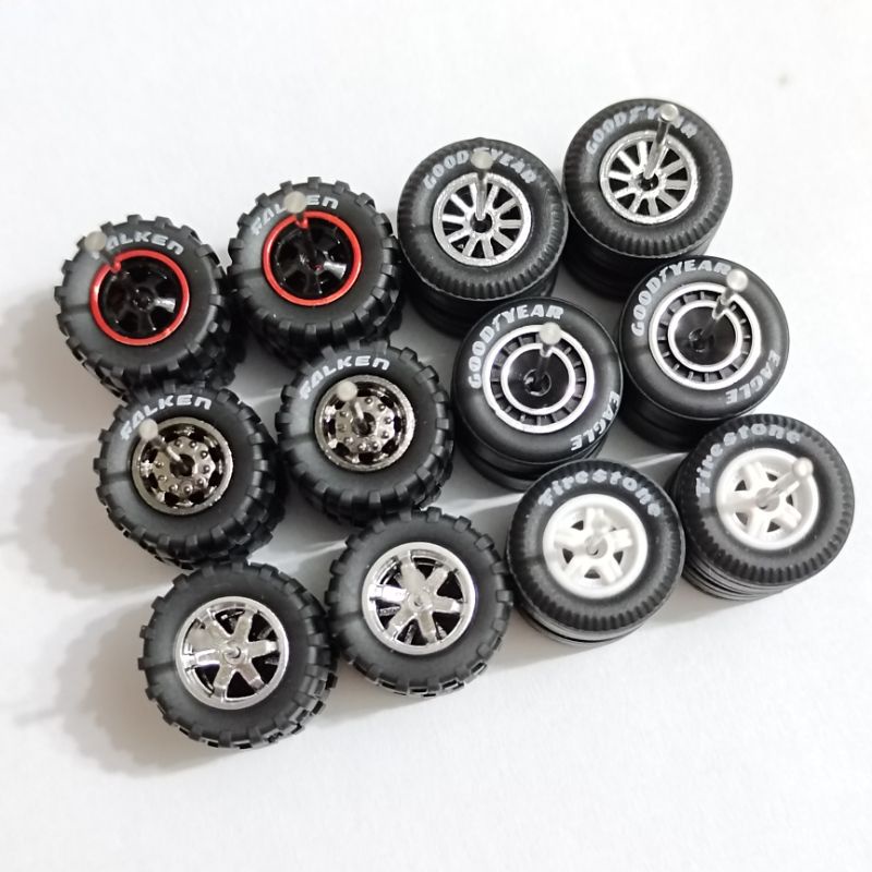 Tayar Getah Rubber Wheels Rims Off Road Hot Wheels Range Rover Classic ...