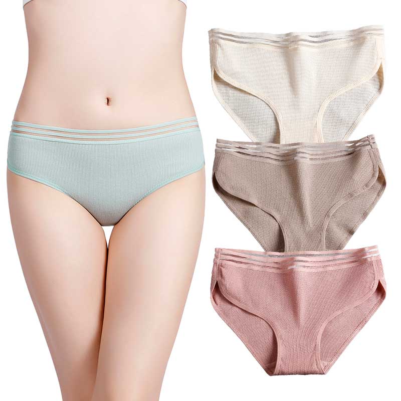 Women Winter Cotton Panties Soft Comfort Seamless Briefs L-XXL