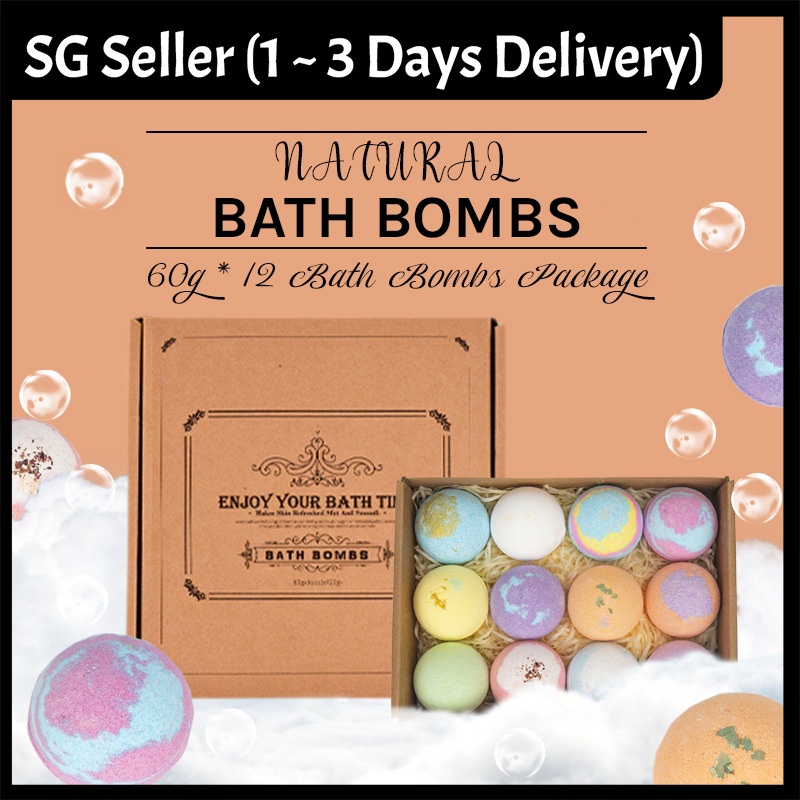 🔥12 Bath Bombs Set!!🔥 Relaxing Bath Bombs Body/Feet Bath Bombs 60g