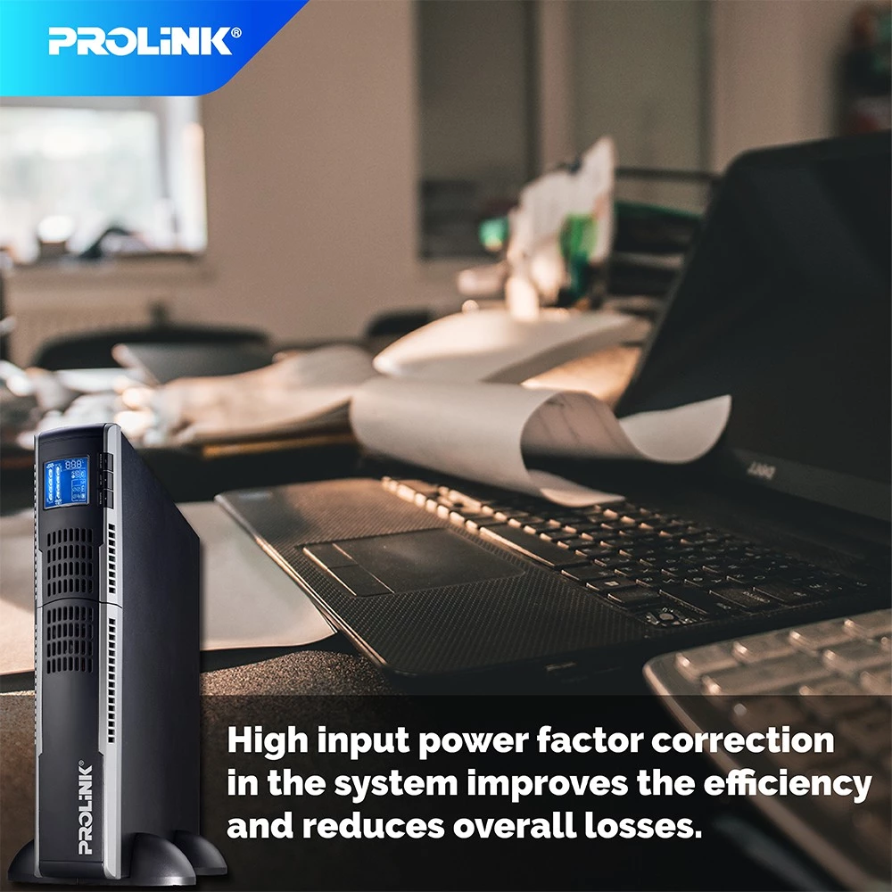 Prolink Rackmount Online UPS PRO802ERS 2000VA 1800Watt Uninterruptible Power Supply+Stabilizer - Gambar 3