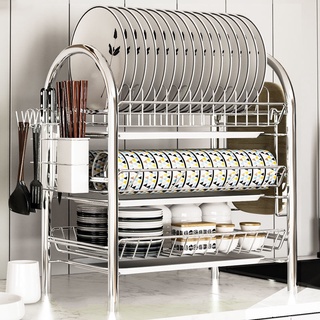  Corner Sink Drying Rack Roll up Dish Drying Dry Rack with  Utensil Holder Over The Sink Multipurpose Foldable 304 Stainless Steel  Drainer for Kitchen Sink Counter Triangle Drain Combination Packages