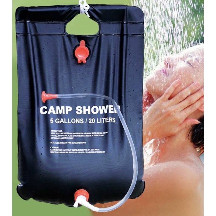 Camp Shower Bag 20 Litres Outdoor Essentials Shopee Singapore 