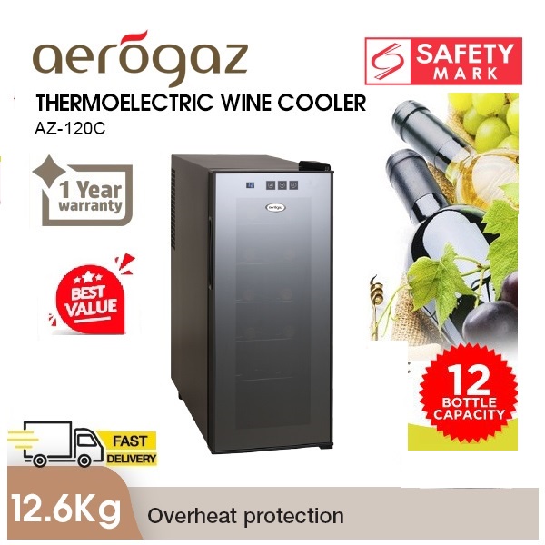 Aerogaz Wine Chiller 12 Bottles (AZ 120C) 1 Year Warranty Shopee