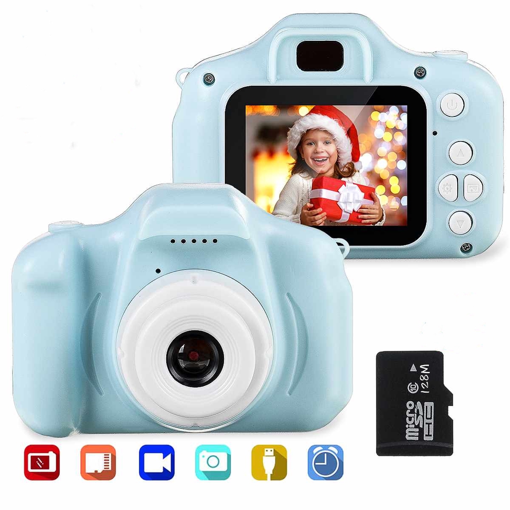 HDY Kids Camera Children Digital Camera Toys 8 Million Pixels Send SD Card Kid Portable SLR Educational Toy Photography