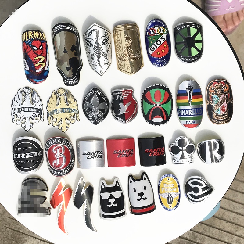 bike head badge sticker