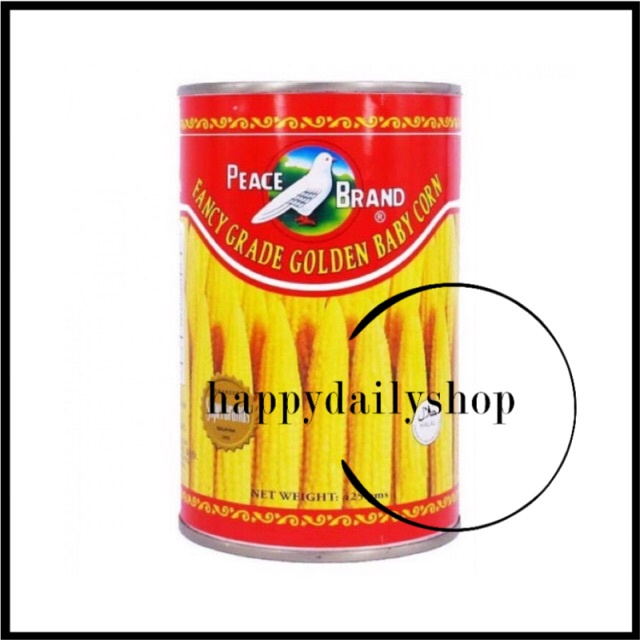 425g Peace Brand Fancy Grade Golden Baby Corn 白鸽牌细条玉米心 | Shopee Singapore