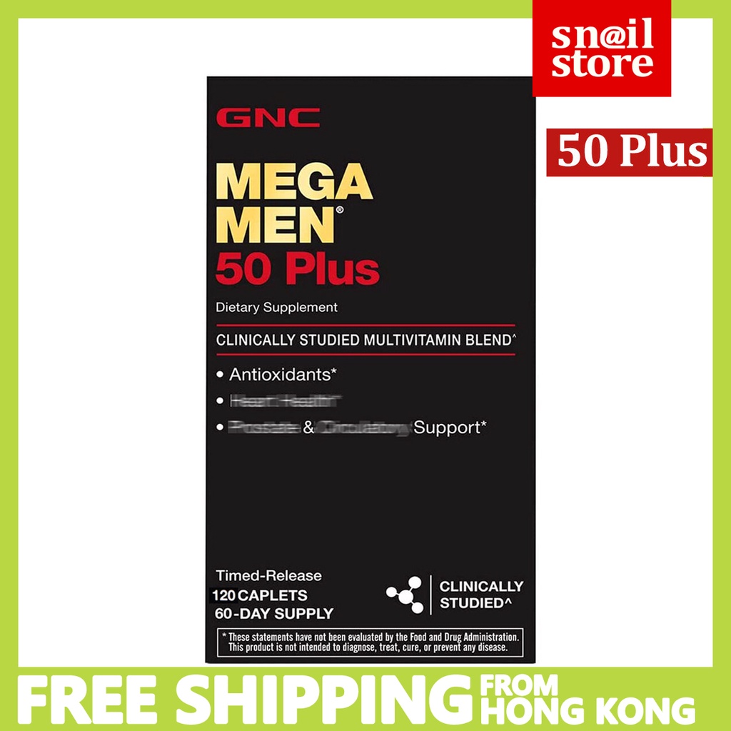 GNC Mega Men 50 Plus Clinically Studied Multivitamin TimeRelease 120