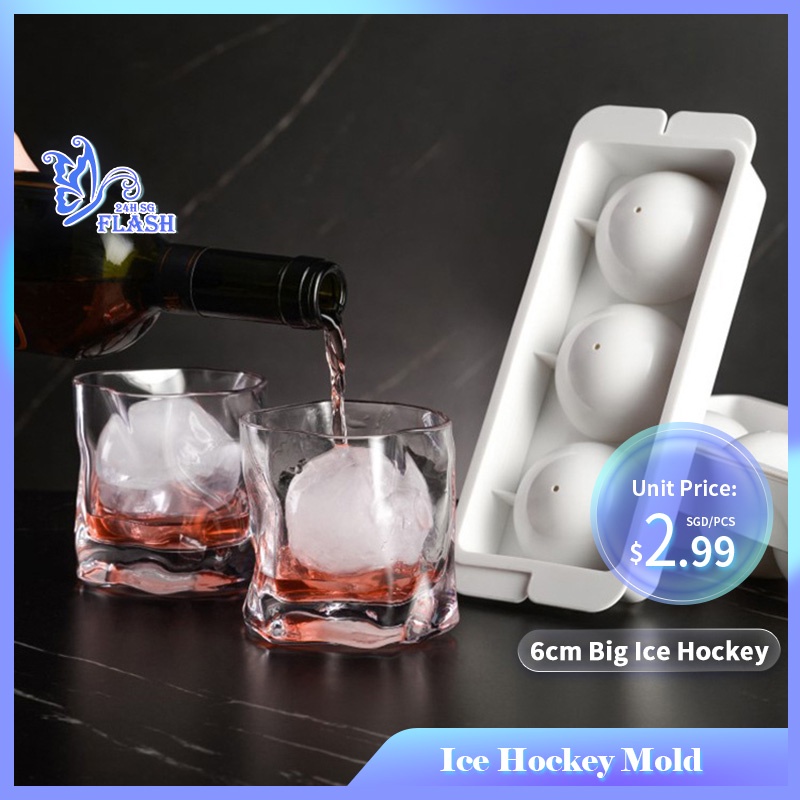 Big 5cm Ice Cube Trays for Freezer Silicone Cubitera Ice Cube Mold with Lid  Large Square Ice Ball Maker for Cocktail Whisky