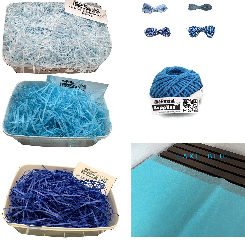 [Buy any 3] Blue Raffia Shredded Papers Hamper Fillers / Tying Jute ...