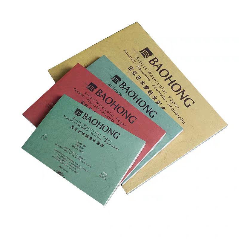 baohong watercolour paper artist 300g 100%cotton (20sheet)宝虹艺术家级水彩纸300g ...