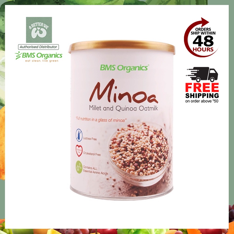 Bms Organics Minoa Oatmilk 黎麦小米燕麦奶 700g Vegetarian Lactose