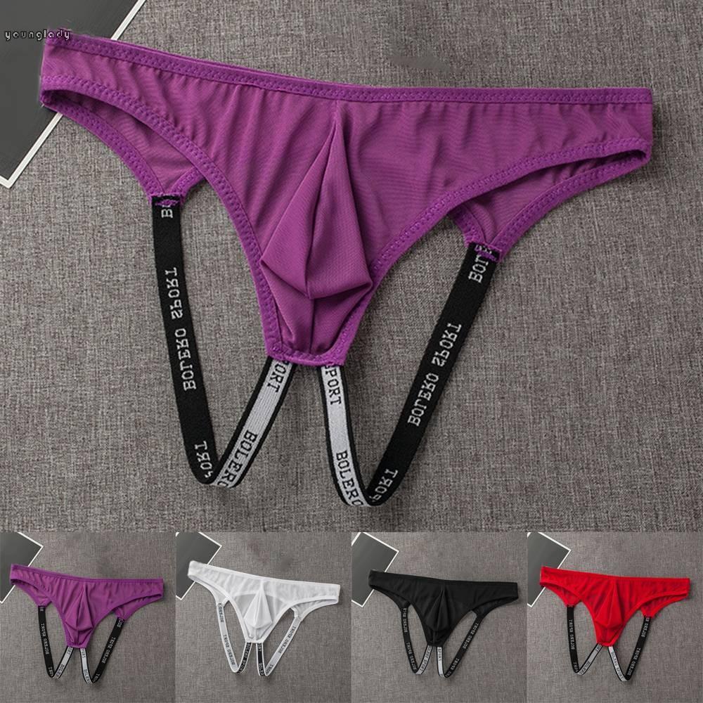 Men's Jock Strap Breathable Underwear Backless Briefs Underpants Thong