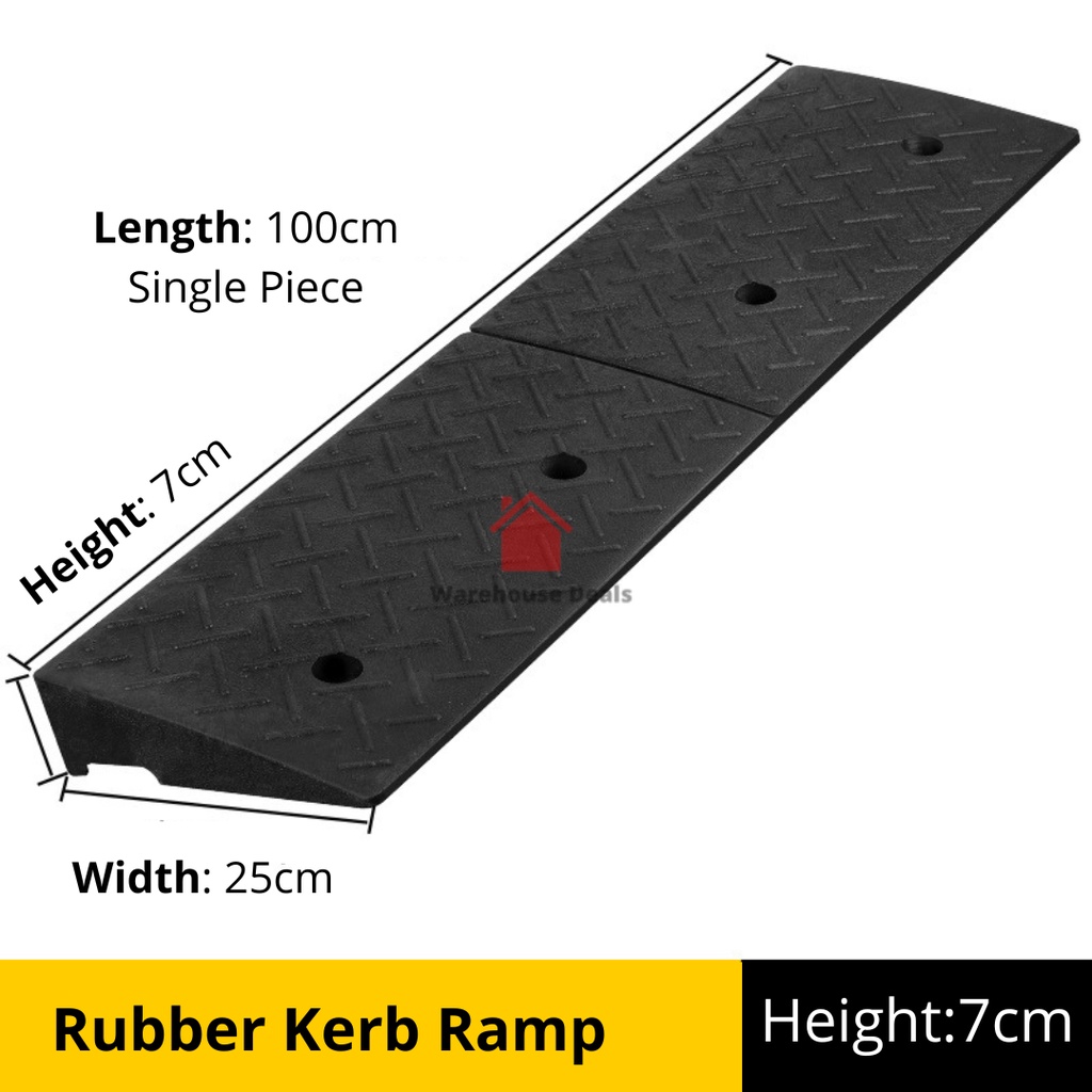 Wheelchair Ramp For Entrance Kerb | Many Heights Available | Shopee ...