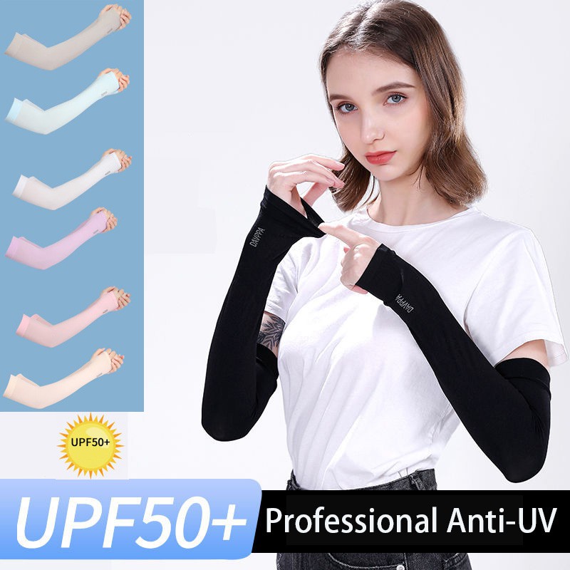 1Pair】Ice Cool Hand Socks finger Unisex Arm Sleeve UPF50+ For