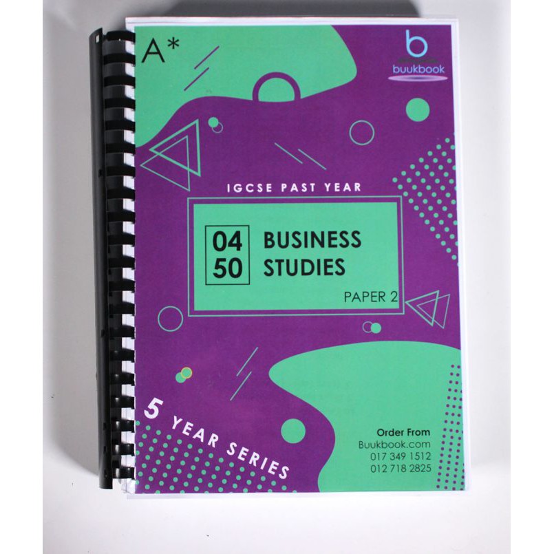 IGCSE Past Year Papers Business Studies 0450 5yr3v | Shopee Singapore