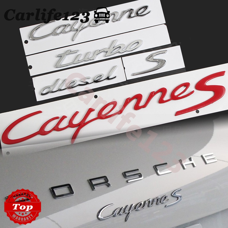 Porsche Old Style Cayenne Logo Rear Tail Turbo Diesel CayenneS Emblem ...