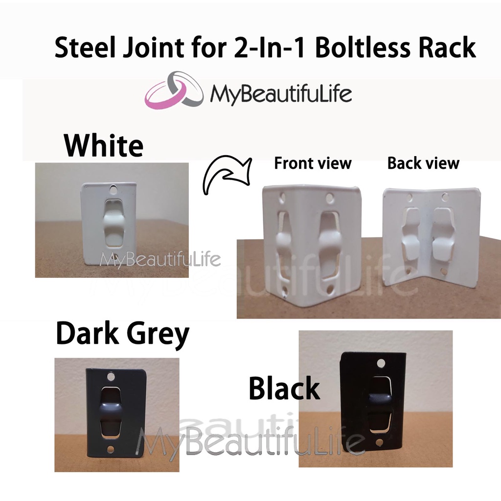 Steel Joint for 2in1 Boltless Rack Metal Rack Rak Besi Storage Rack (1 ...
